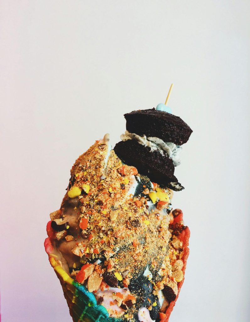 une glace généreuse qui illustre la créativité