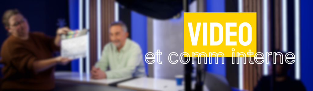 un studio de tournage pour de la communication interne